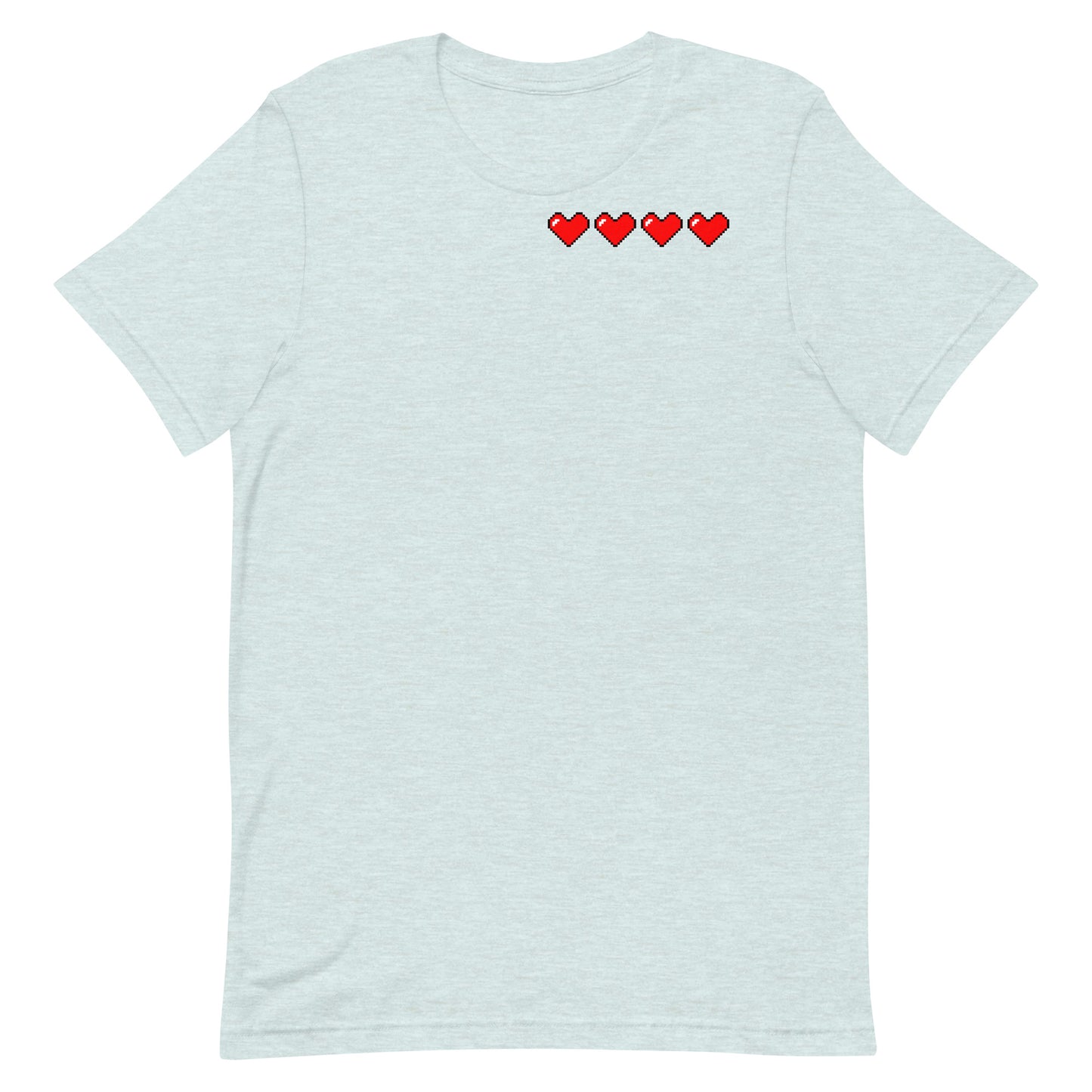 Four hearts - T-Shirt - Heathered, color blends
