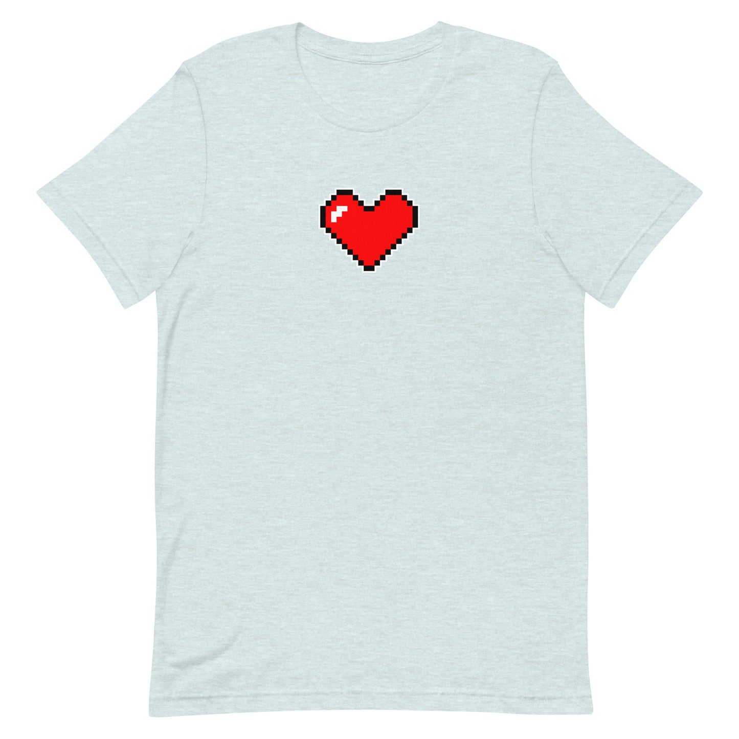 Large heart - T-Shirt - Heathered, color blends