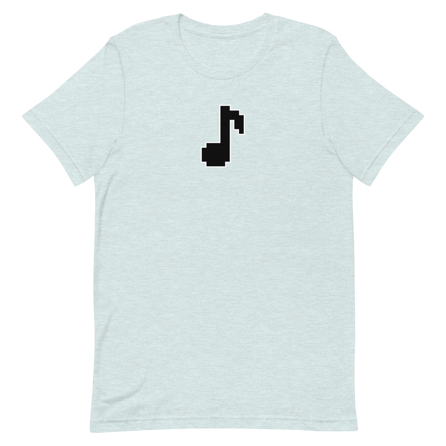 8bit note - T-Shirt (B) - Heathered, color blends