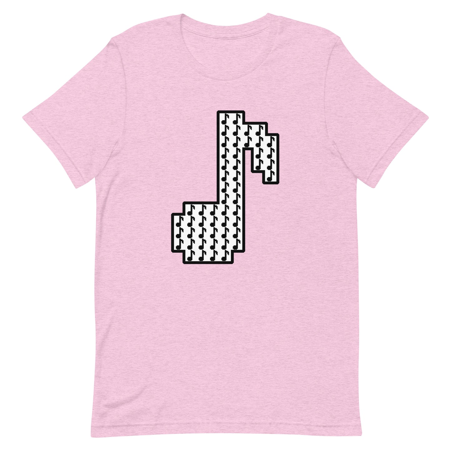 8bit note mosaic - T-Shirt (W) - Heathered, color blends