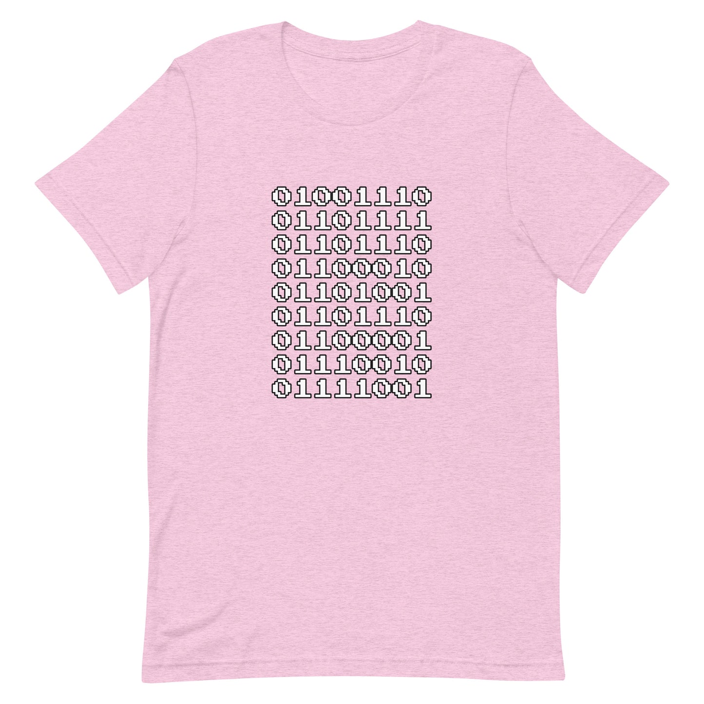 "Nonbinary" in binary - T-Shirt (W) - Heathered, color blends