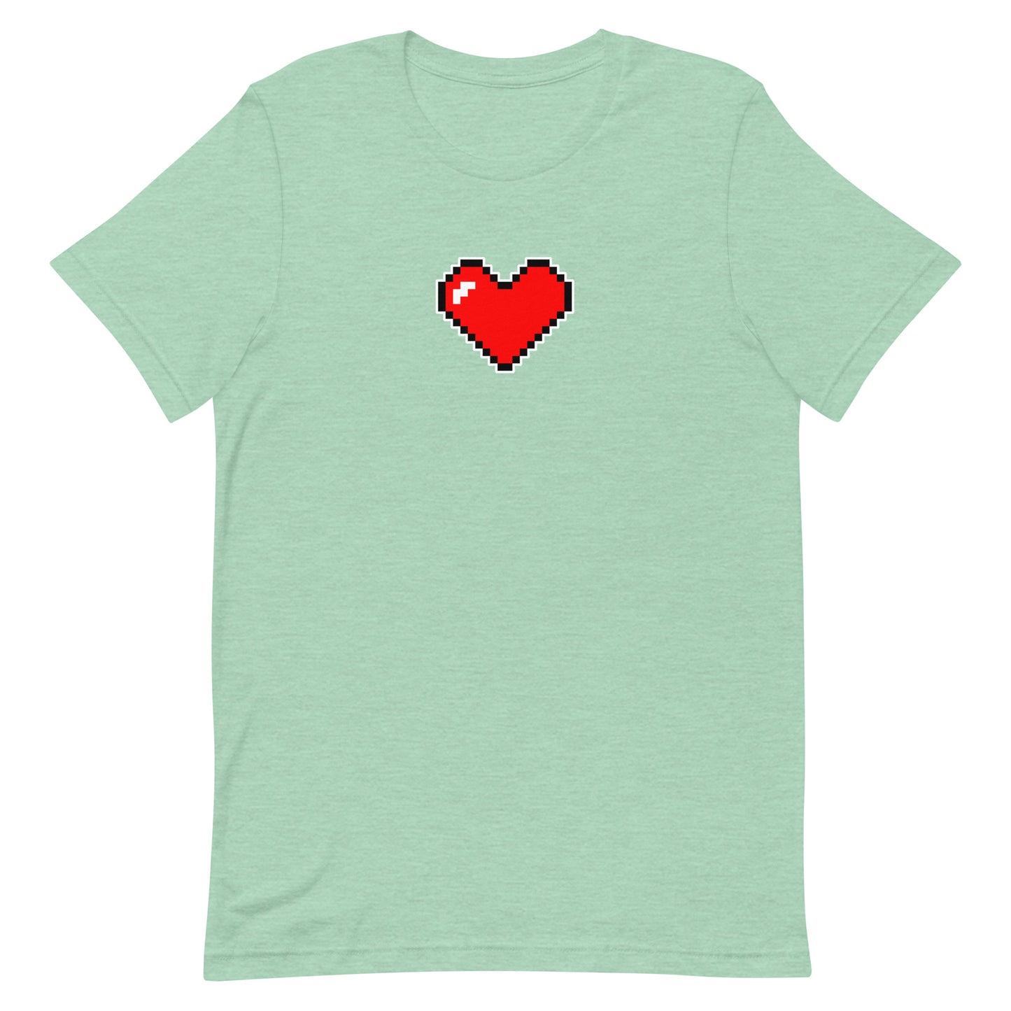 Large heart - T-Shirt - Heathered, color blends