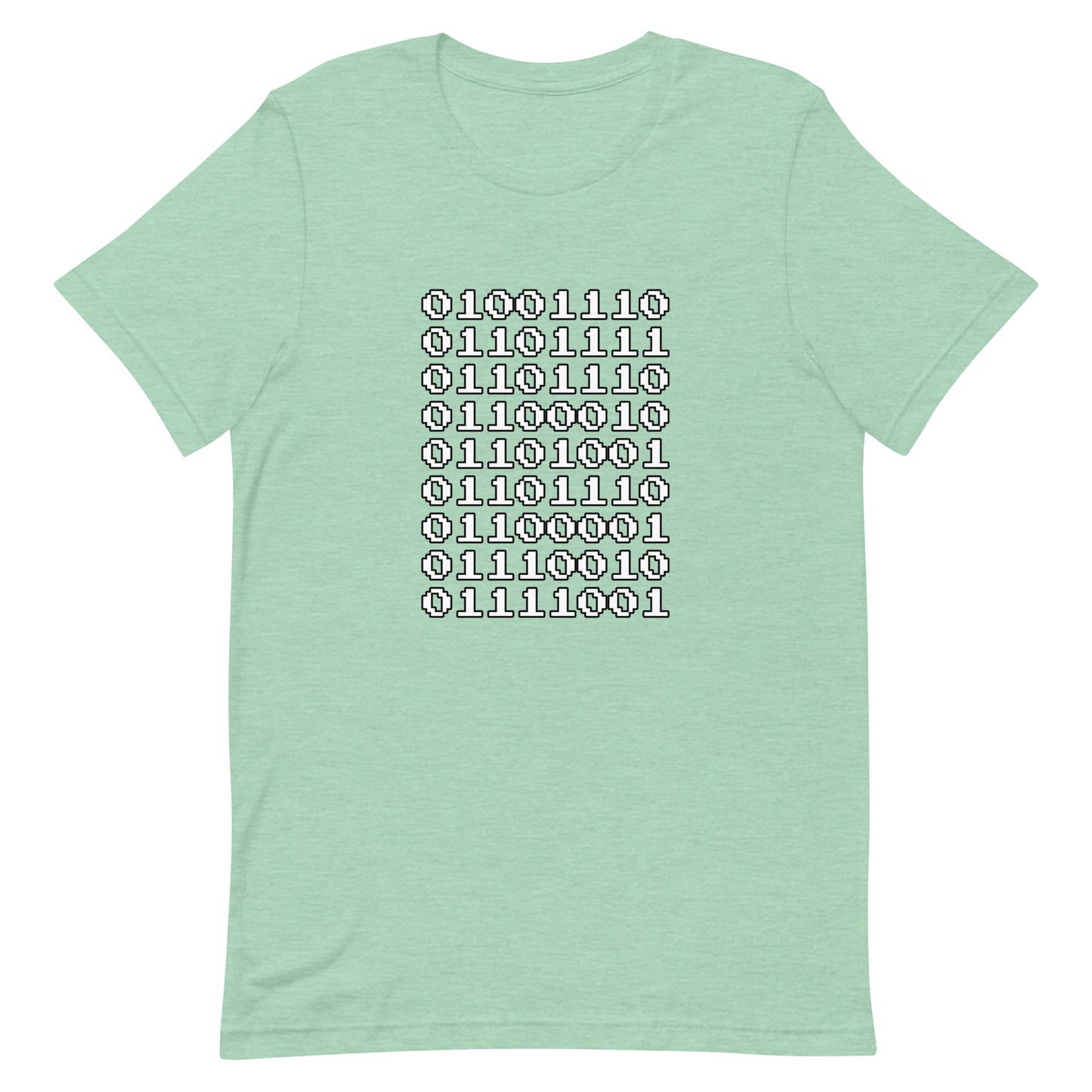 "Nonbinary" in binary - T-Shirt (W) - Heathered, color blends