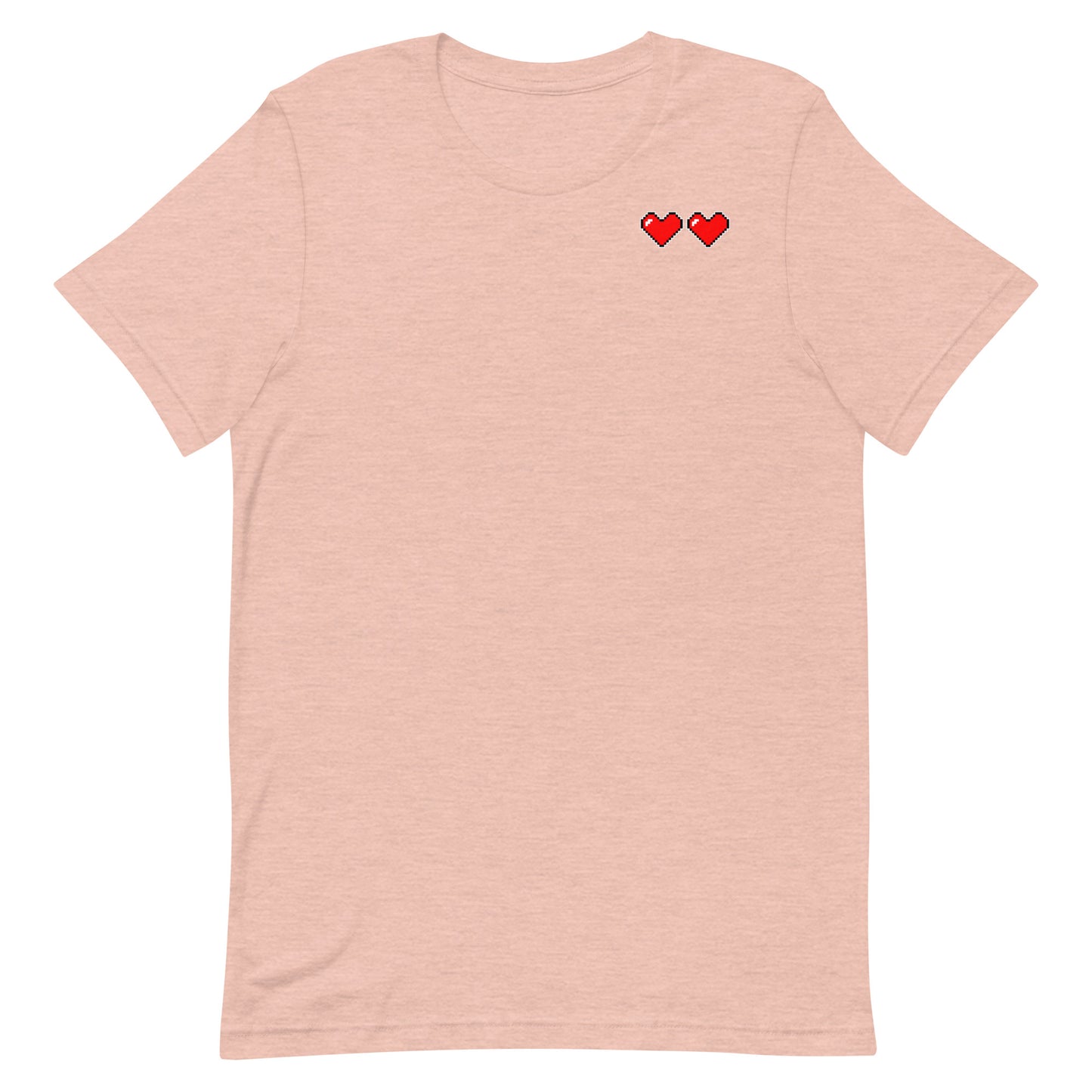 Two hearts - T-Shirt - Heathered, color blends