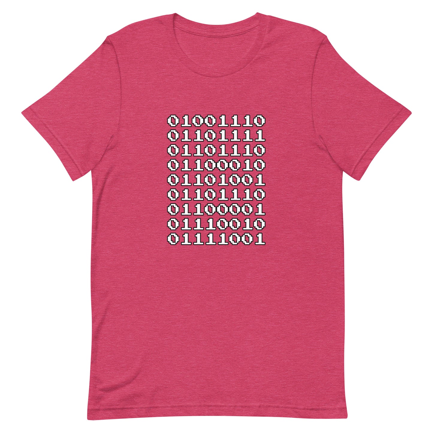 "Nonbinary" in binary - T-Shirt (W) - Heathered, color blends