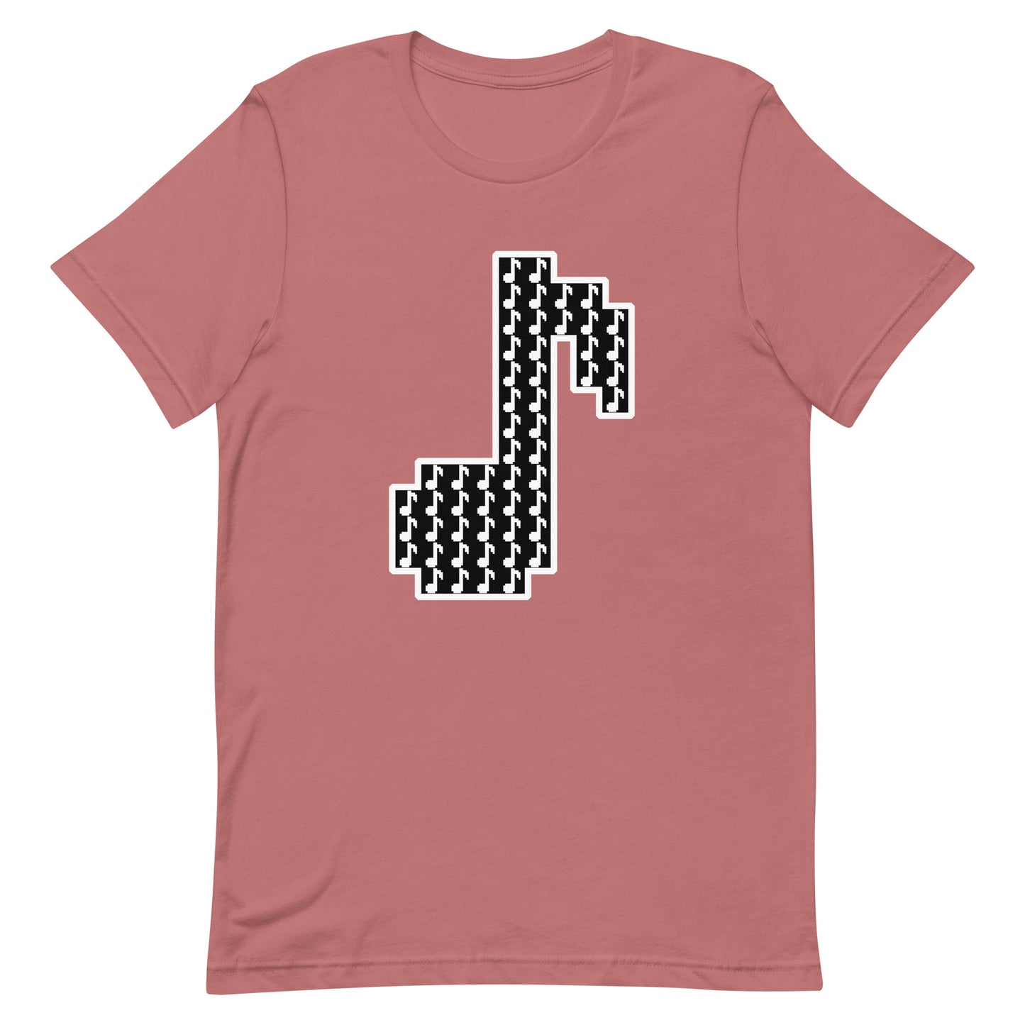 8bit note mosaic - T-Shirt (B) - Solid colors