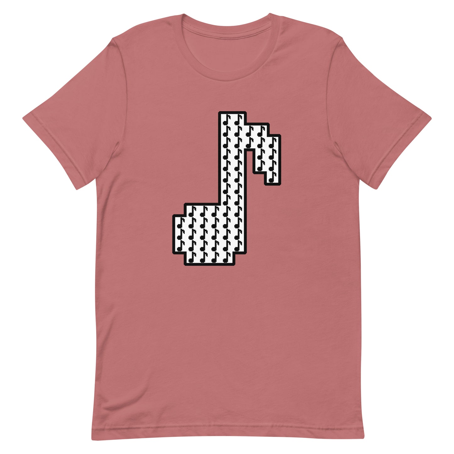 8bit note mosaic - T-Shirt (W) - Solid colors