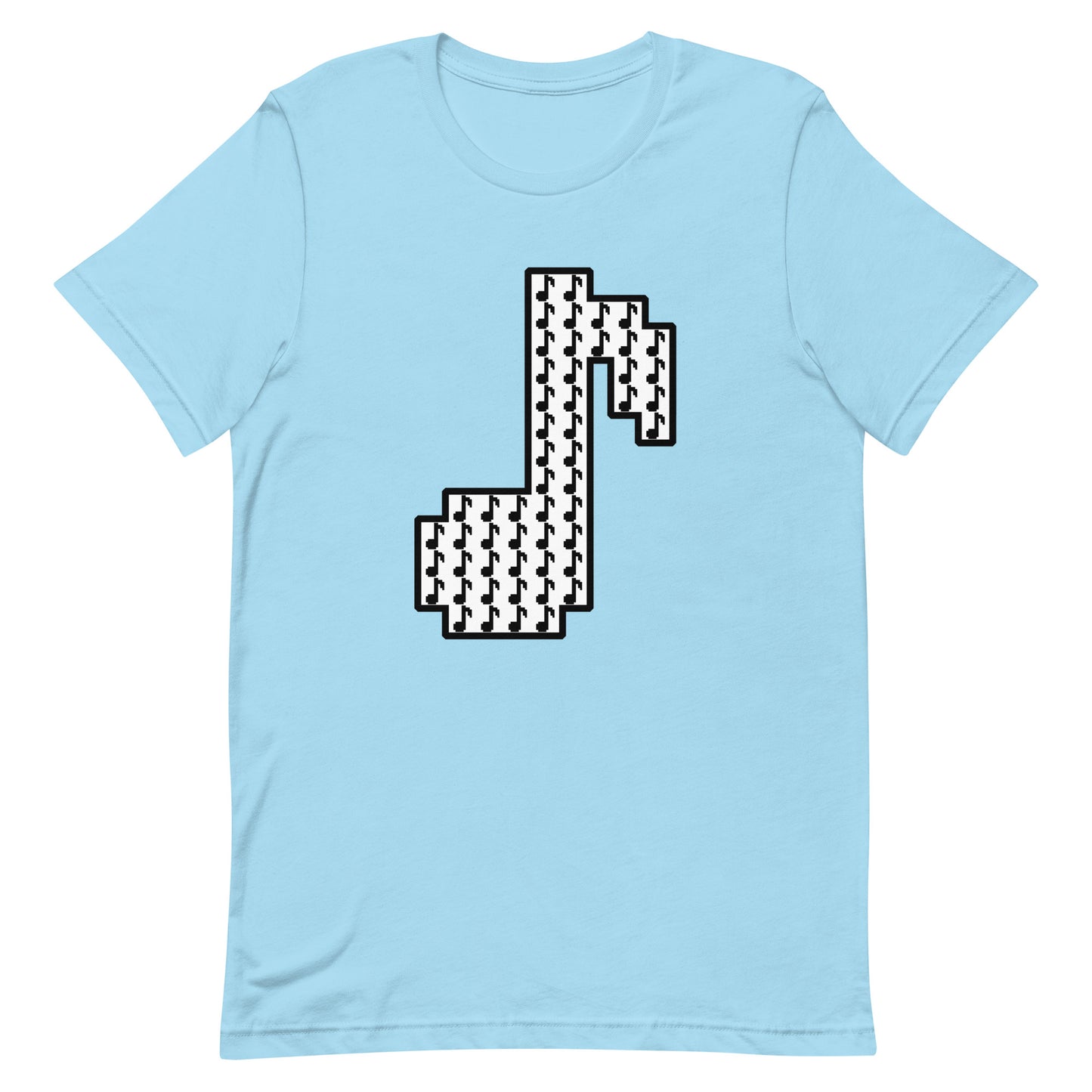 8bit note mosaic - T-Shirt (W) - Solid colors