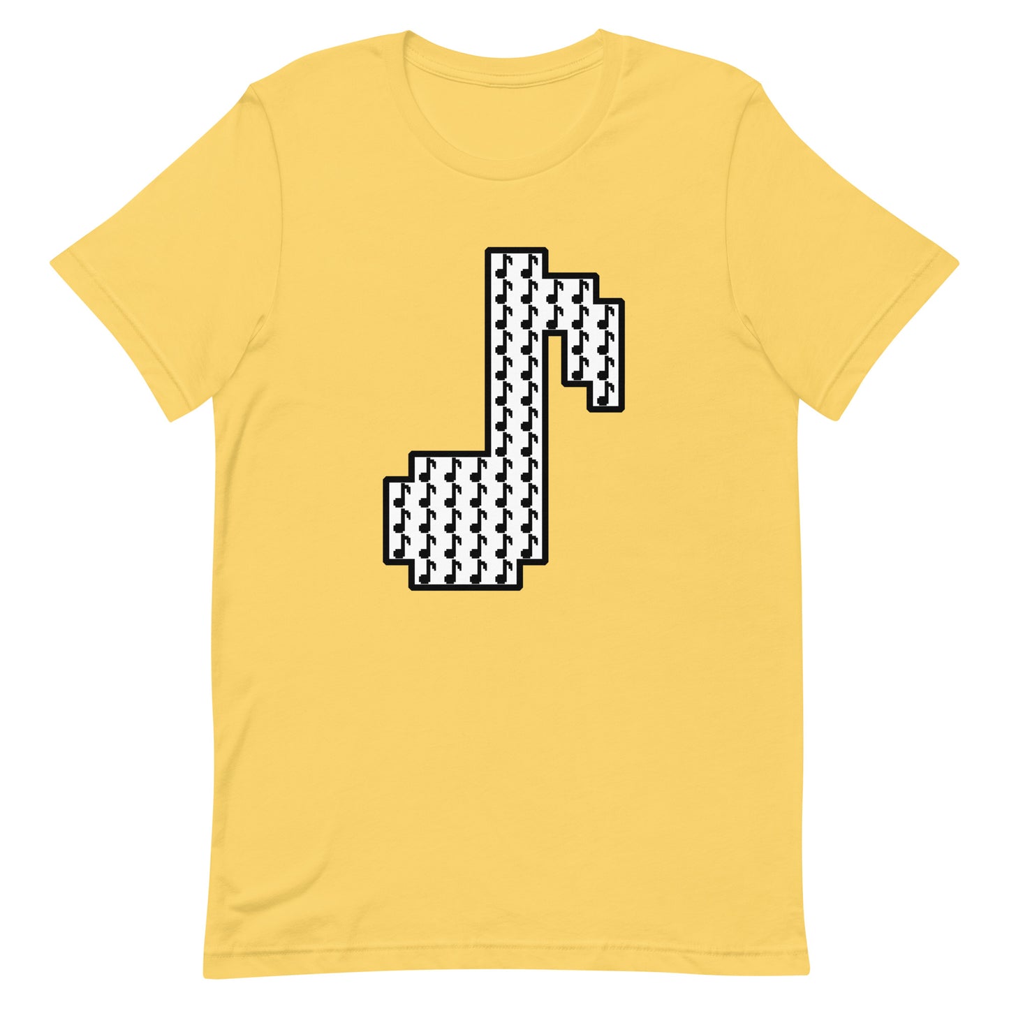 8bit note mosaic - T-Shirt (W) - Solid colors