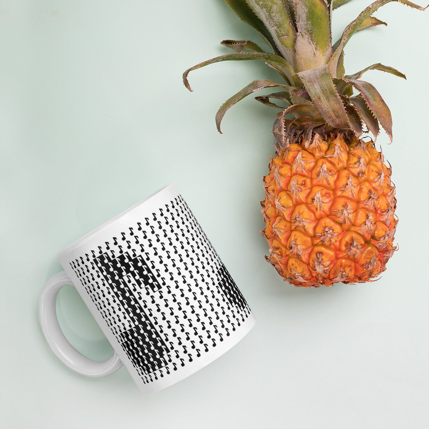 8bit Note Mosaic - Mug (B)