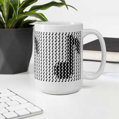 8bit Note Mosaic - Mug (B)