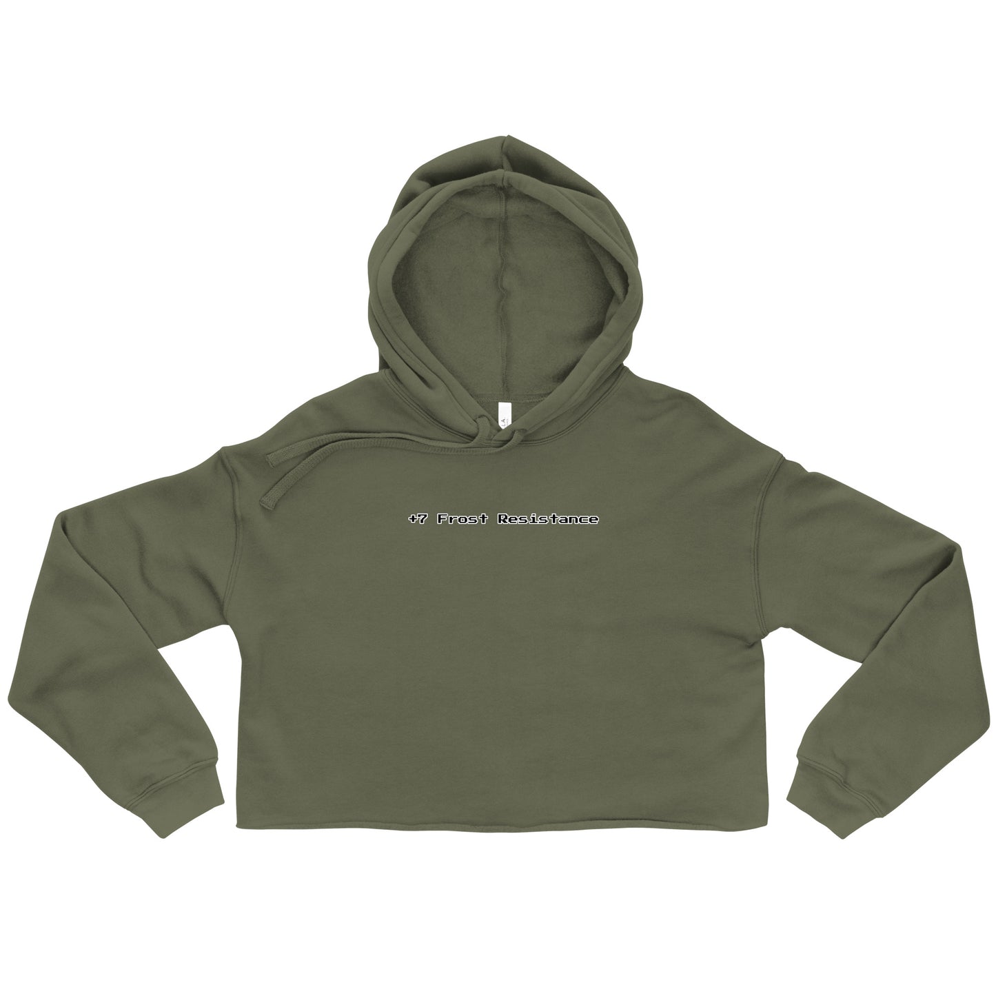 +7 frost resistance - Crop Hoodie (B)