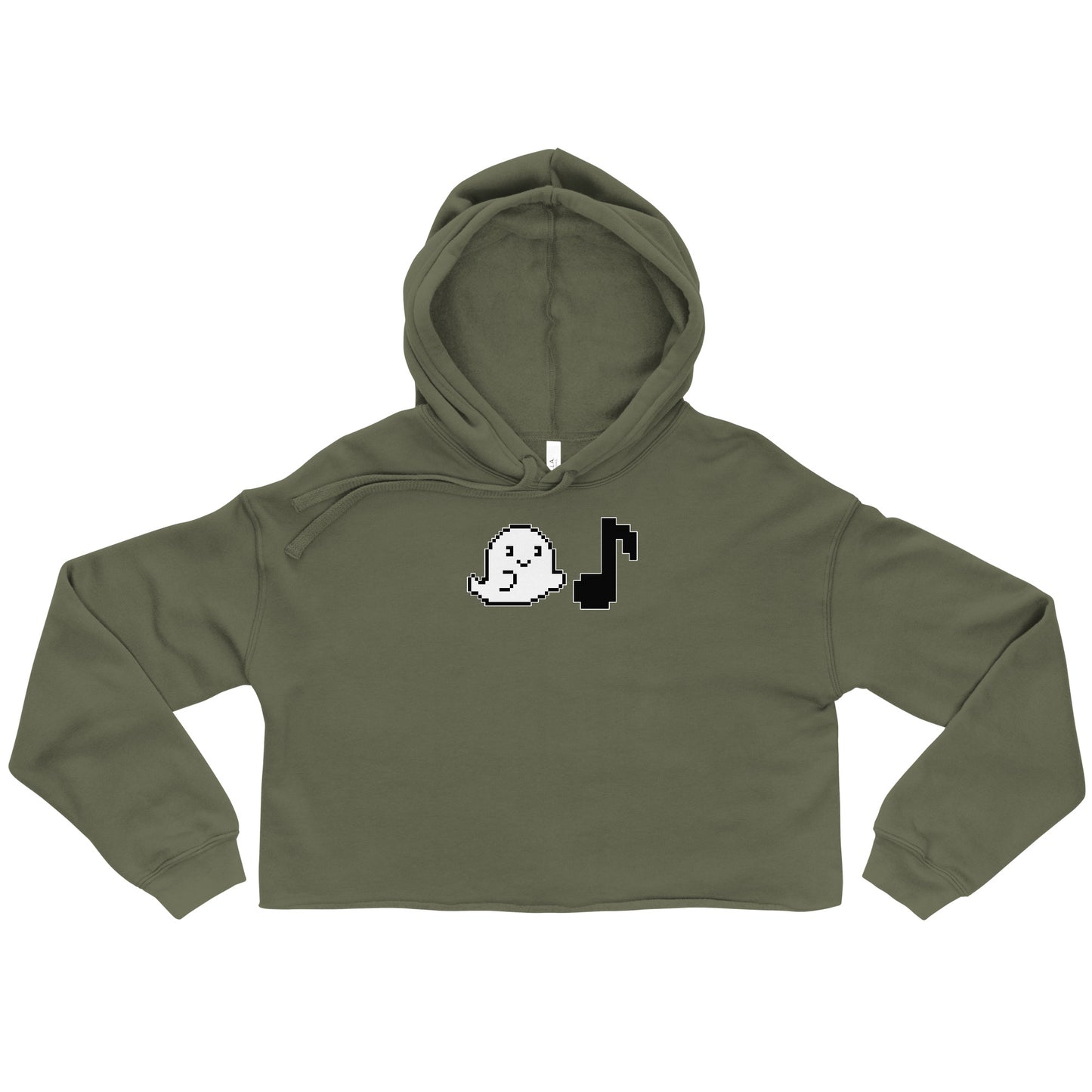 Ghost note - Crop Hoodie