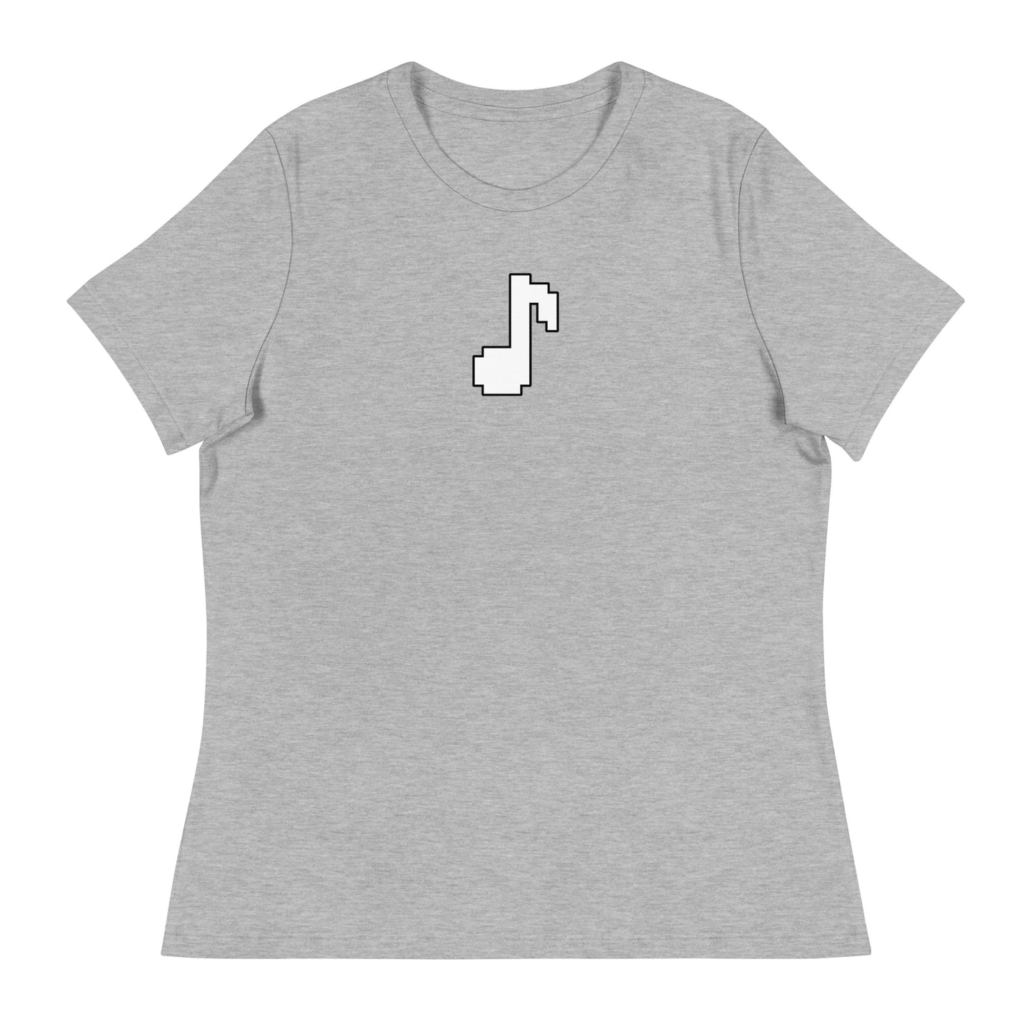 8bit note - Contoured, Relaxed T-Shirt (W)