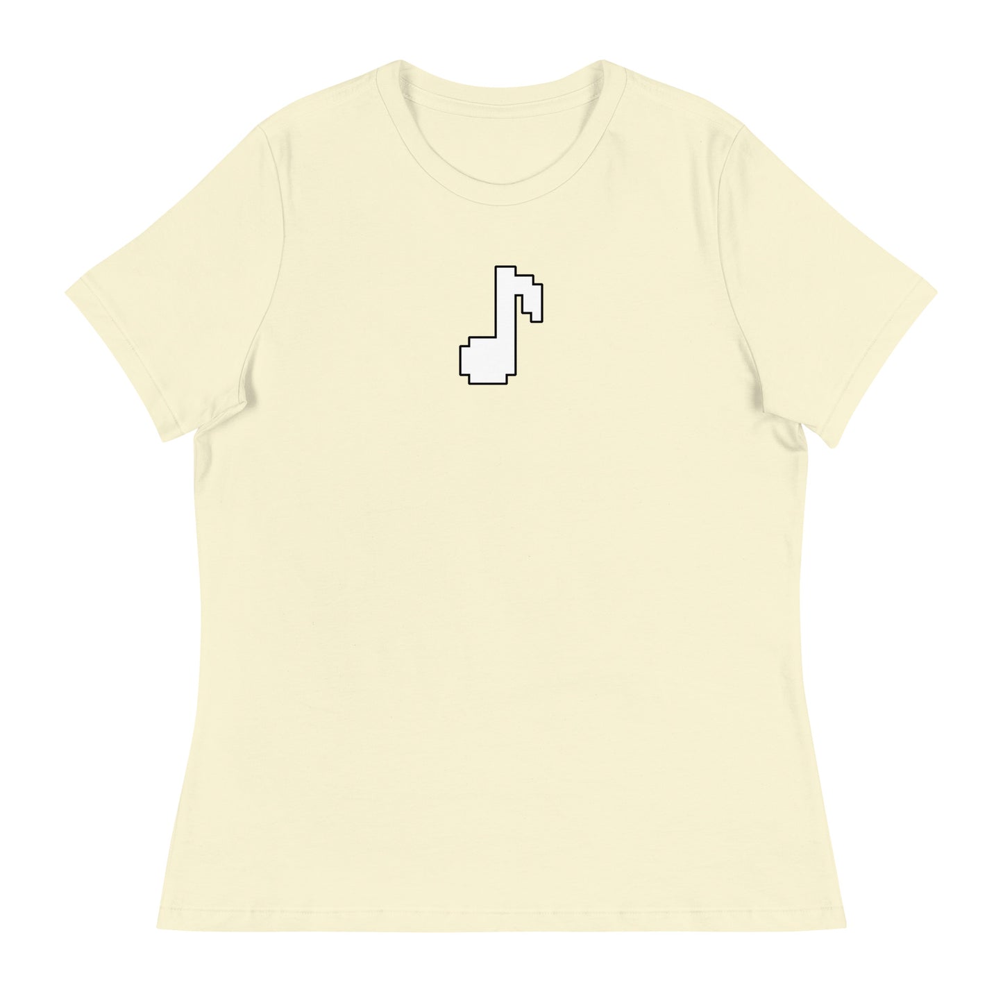 8bit note - Contoured, Relaxed T-Shirt (W)