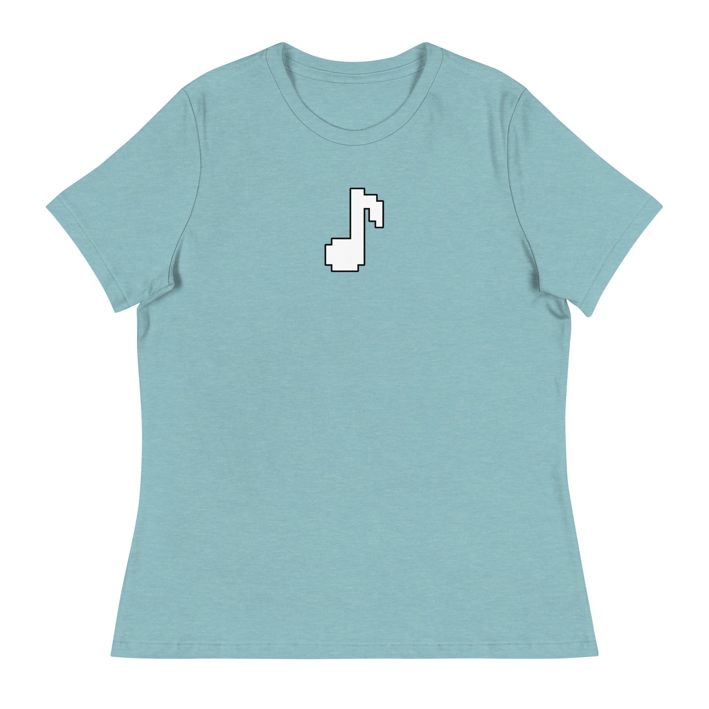 8bit note - Contoured, Relaxed T-Shirt (W)