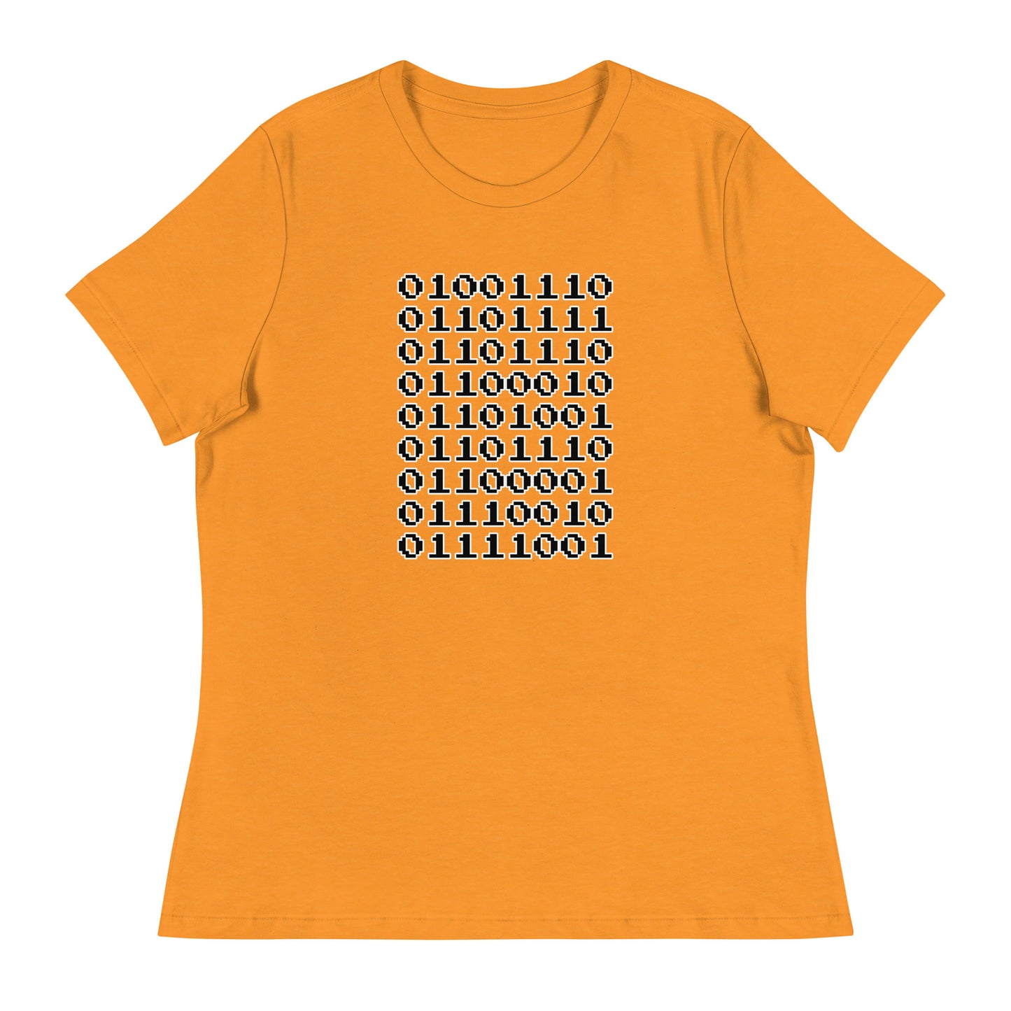 "Nonbinary" in binary - Contoured, Relaxed T-Shirt (B)