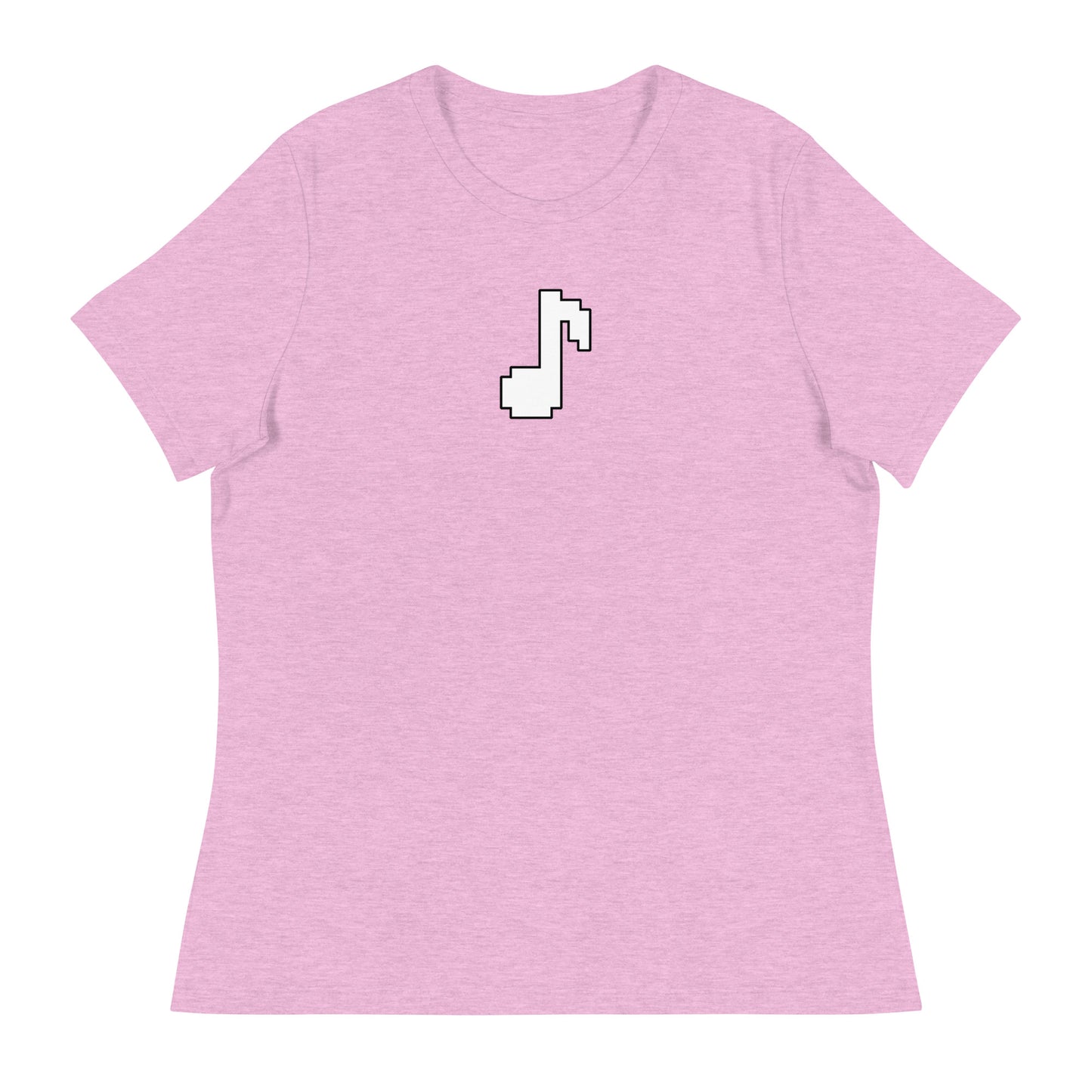 8bit note - Contoured, Relaxed T-Shirt (W)