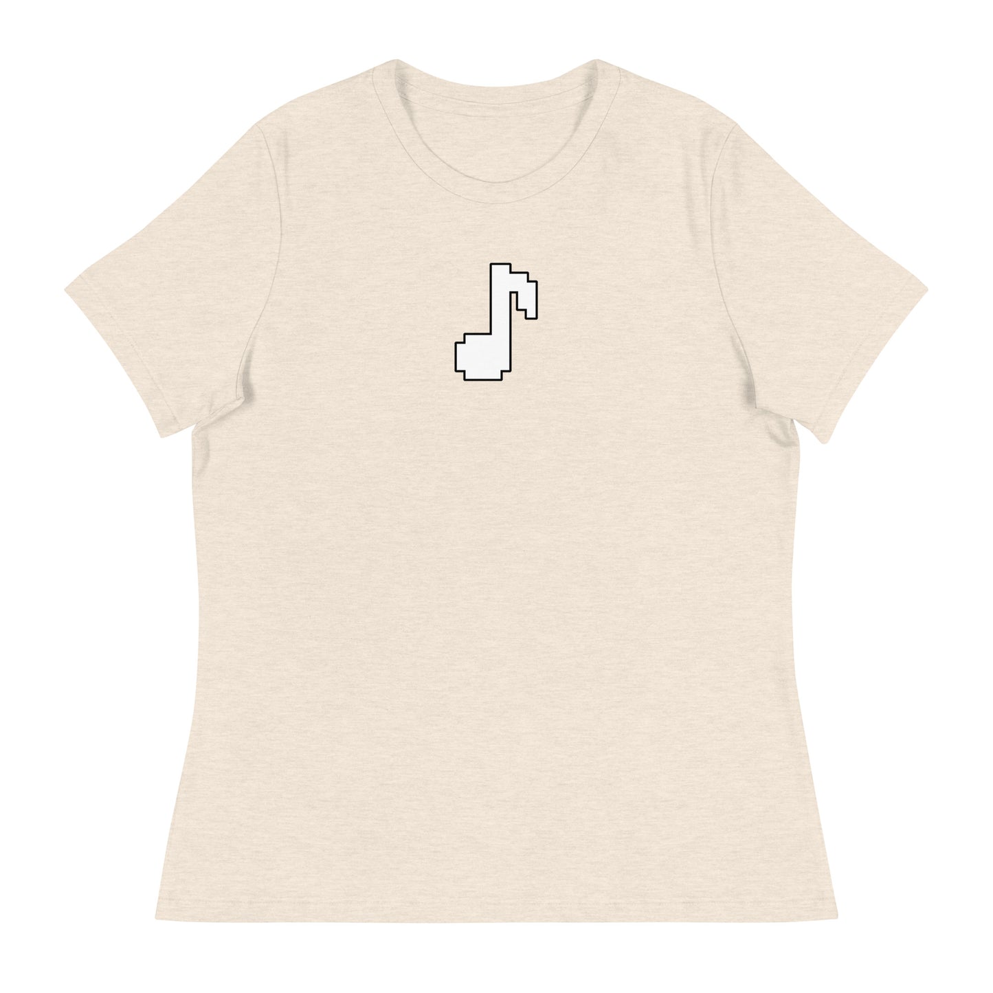 8bit note - Contoured, Relaxed T-Shirt (W)