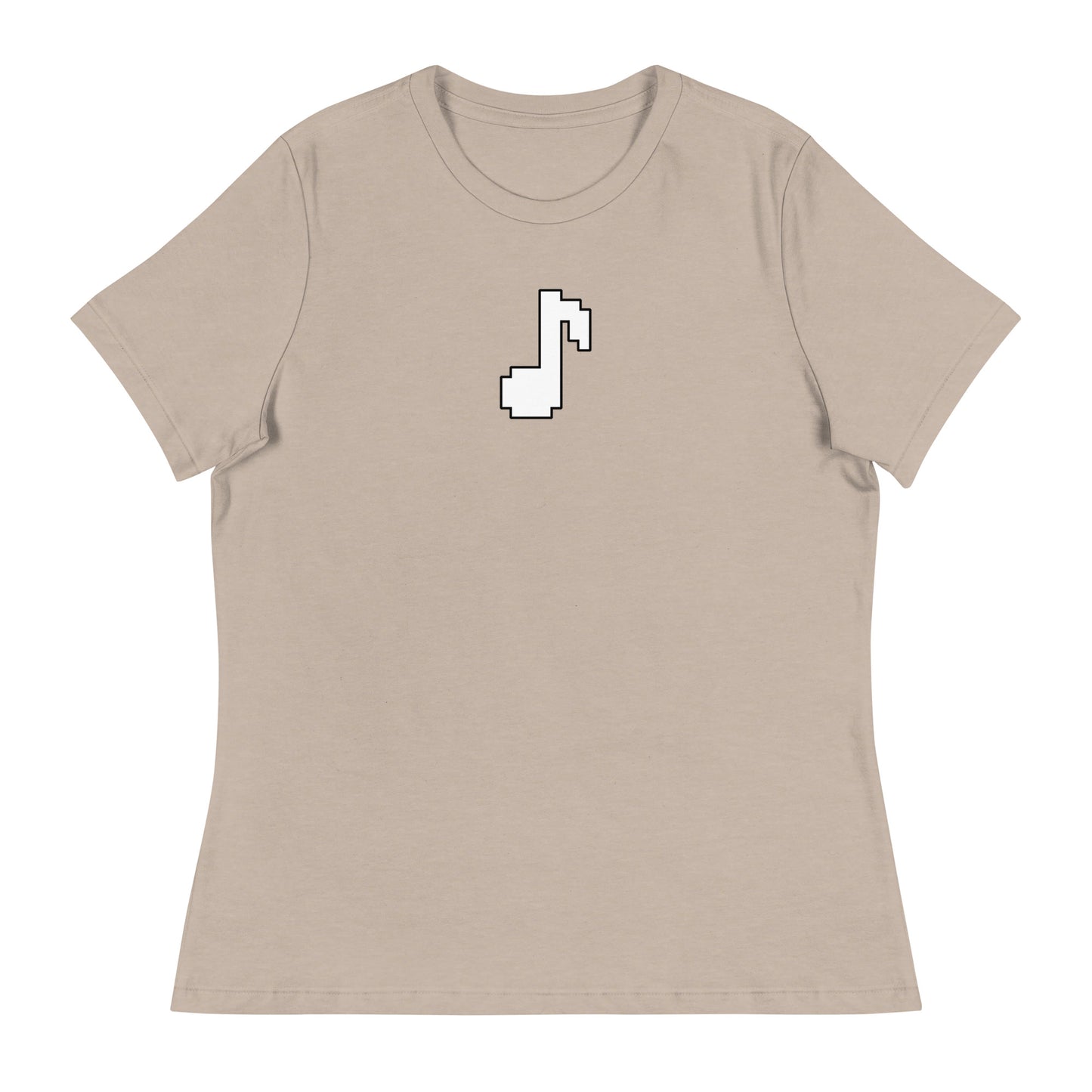 8bit note - Contoured, Relaxed T-Shirt (W)