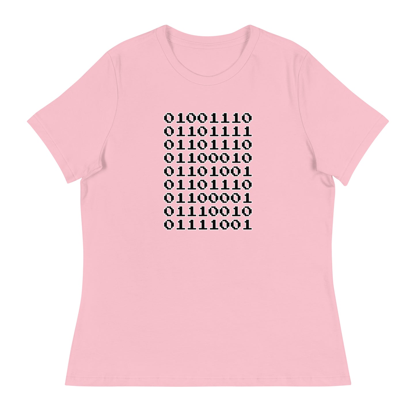 "Nonbinary" in binary - Contoured, Relaxed T-Shirt (B)