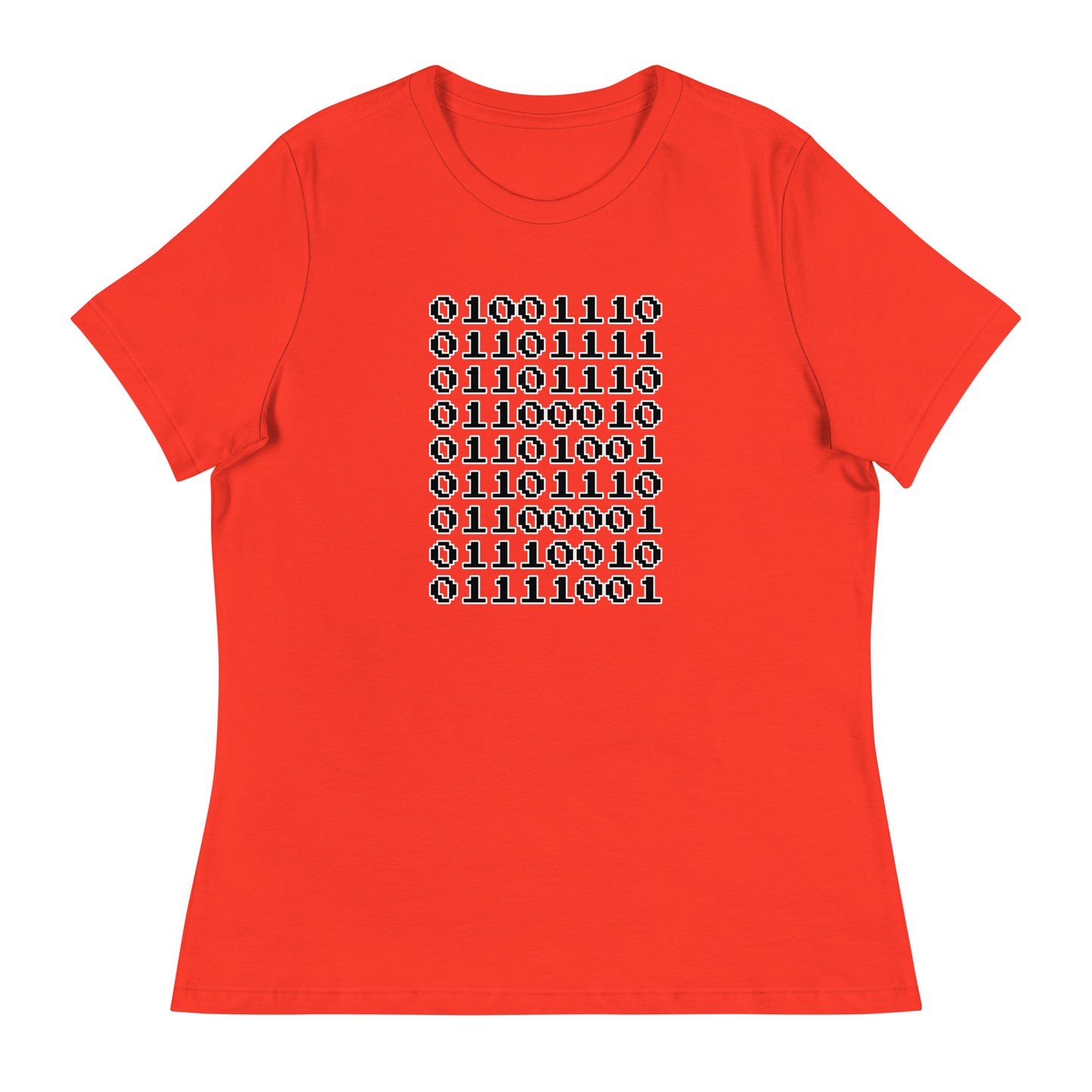 "Nonbinary" in binary - Contoured, Relaxed T-Shirt (B)