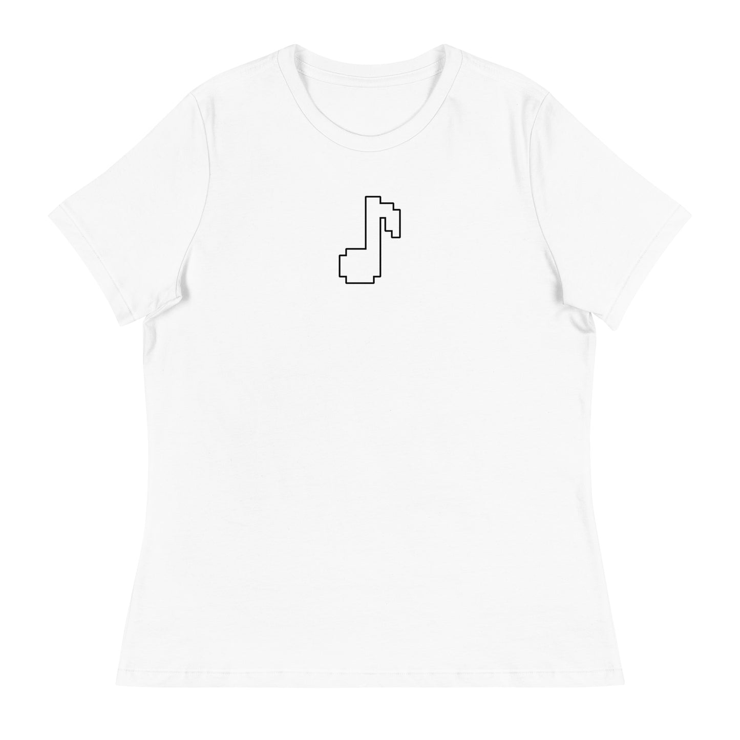 8bit note - Contoured, Relaxed T-Shirt (W)